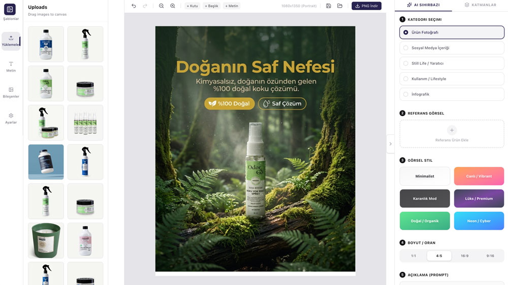 Stüdyo ekran görüntüsü